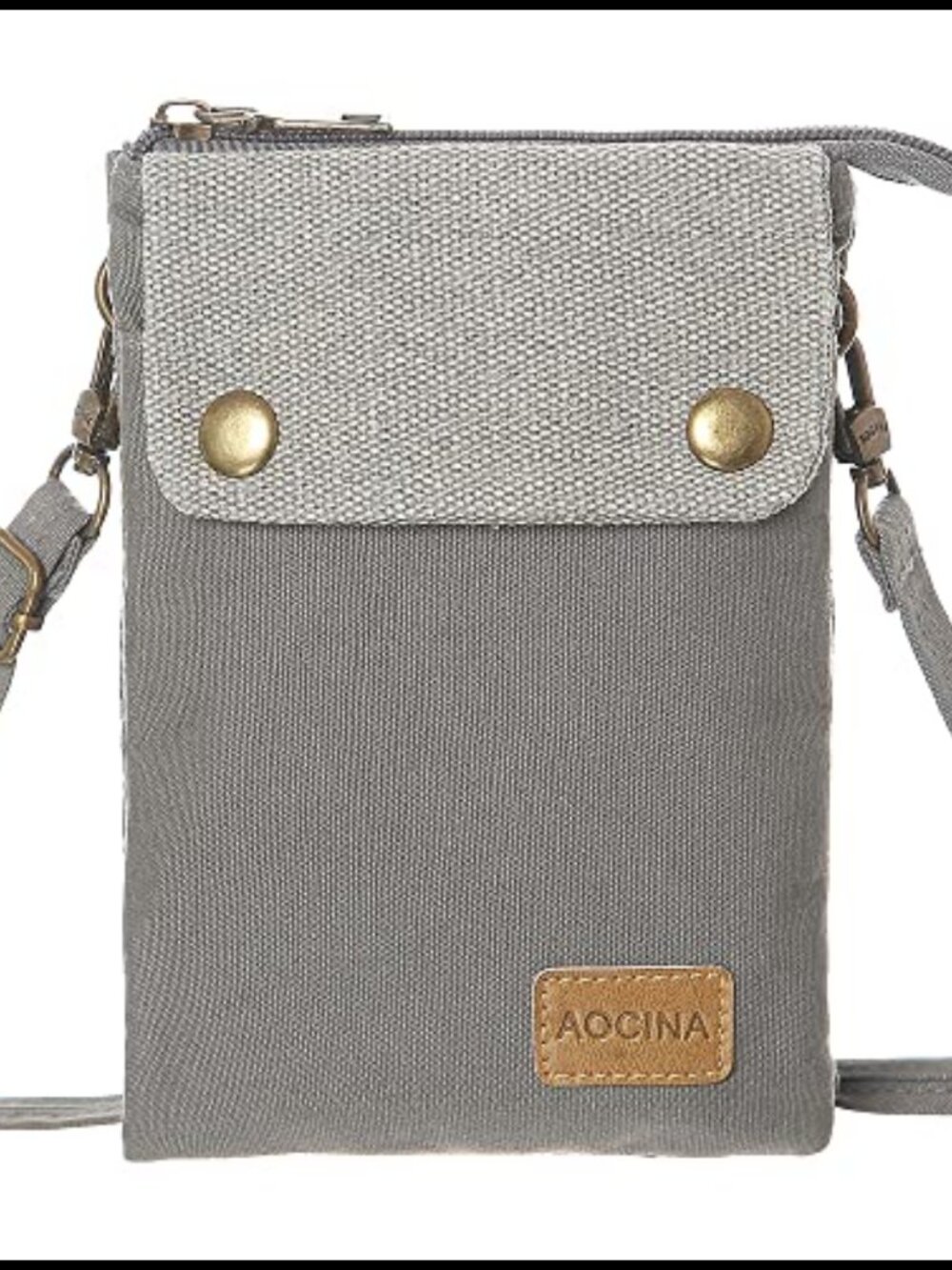 Canvas Crossbody Bag Mini Cute Purse Adjustable Strap Lightweight Everyday